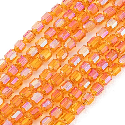 Electroplate Glass Beads Strands EGLA-D031-01S-1