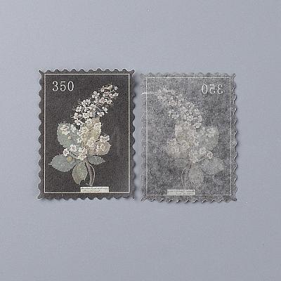 Vintage Postage Stamp Stickers Set DIY-B008-03D-1