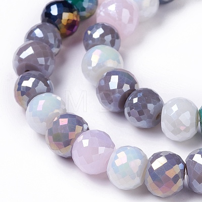 Opaque AB Color Glass Beads Strands GLAA-H022-05-1