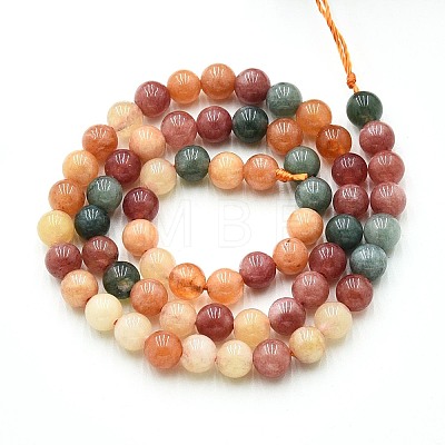 Natural Quartz Beads Strands G-N355-6mm-18-1