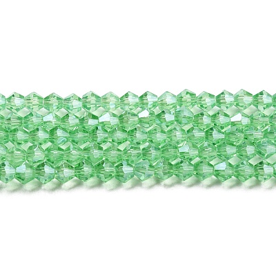 Transparent Electroplate Glass Beads Strands LS-EGLA-A039-T2mm-A24-1