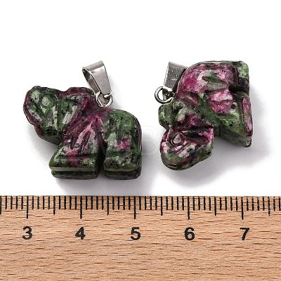 Dyed Natural Marble Pendants G-B127-05P-04-1