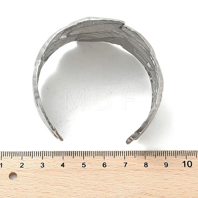 304 Stainless Steel Cuff Bangles for Women BJEW-Z096-03P-1