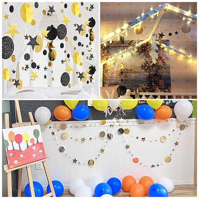3 Bags Round & Star Paper Hanging Streamers FEPA-TA0001-03-1