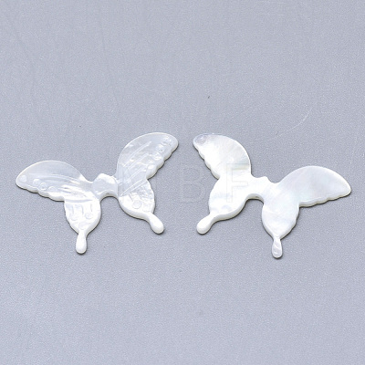Natural White Shell Mother of Pearl Shell Beads SSHEL-N036-055-1