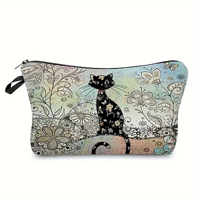 Cat Linen Waterproof Bag PW-WG12205-07-1