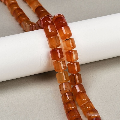 Natural Red Agate Beads Strands G-G275-D06-10x10mm-1