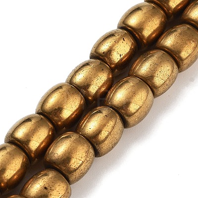 Synthetic Magnetic Hematite Beads Strands G-P545-H01-01-1