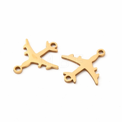 201 Stainless Steel Connector Charms STAS-K251-090G-1