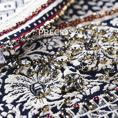 Preciosa® MAXIMA Crystal Sew-On Cups LS-Y-PRC-SE10-00030-S-1