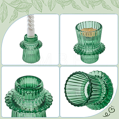 Glass Candle Holders AJEW-WH20020-185B-1