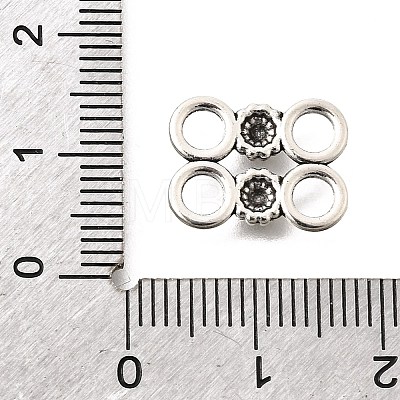 Tibetan Style Alloy Links Connector Charms FIND-D042-07B-AS-1