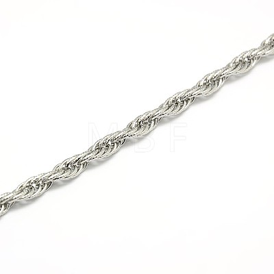 Fashionable 304 Stainless Steel Rope Chain Necklaces STAS-A028-N056P-1