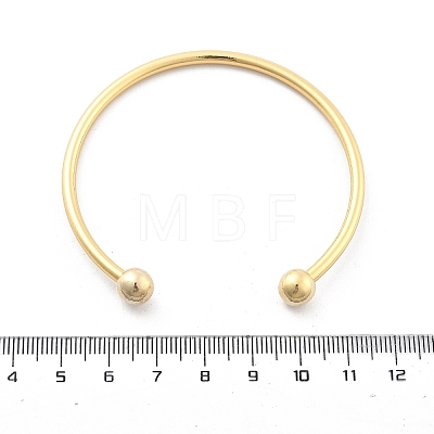 Brass Open Cuff Bangles BJEW-G736-07G-1