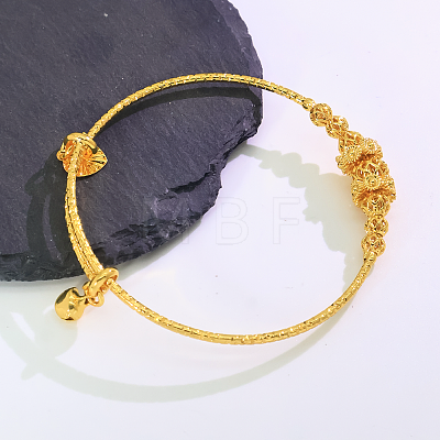 Adjustable Brass Round Beaded Bangles for Women MZ9202-1