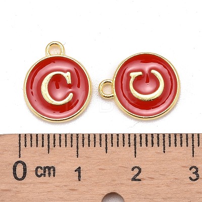 Golden Plated Alloy Enamel Charms LS-ENAM-S118-03C-1