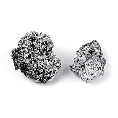 8~12Pcs Electroplated Natural Coal Quartz Geode Cornucopia Mineral Specimen G-N360-03D-1