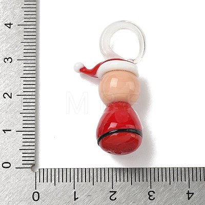 Christmas Handmade Lampwork Pendants LAMP-L081-01A-1