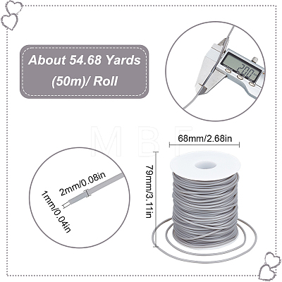 SUNNYCLUE 1 Roll Hollow Pipe PVC Tubular Synthetic Rubber Cord RCOR-SC0001-01C-1