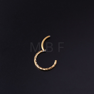 316L Surgical Stainless Steel Wheat Hoop Nose Rings WG7F55C-03-1