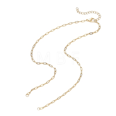 2.5MM 304 Stainless Steel Paperclip Chain Necklace Making AJEW-JB01496-02-1