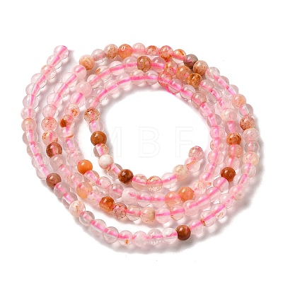 Natural Cherry Blossom Agate Beads Strands G-B090-A15-02-1