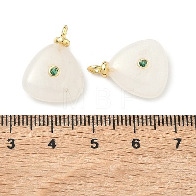 Natural White Jade Pendants KK-G555-17G-02-1