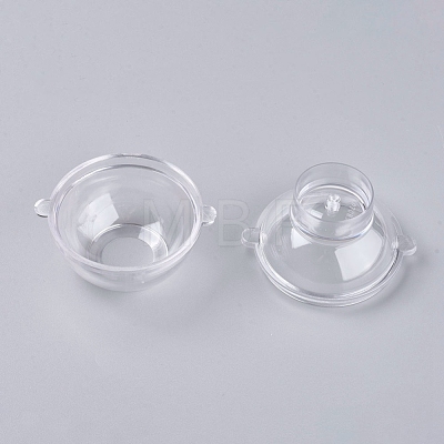 Plastic Round Ball Candle Molds AJEW-WH0021-77C-1