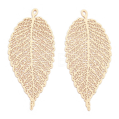 Rack Plating Brass Filigree Big Pendants X-KKC-T001-55KC-1