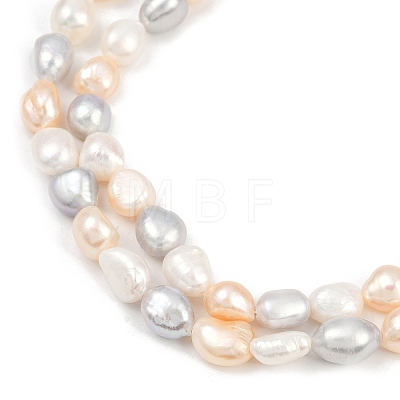 Natural Cultured Freshwater Pearl Beads Strands PEAR-P064-20K-09F-1