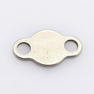201 Stainless Steel Chain Tabs STAS-P073-01-1