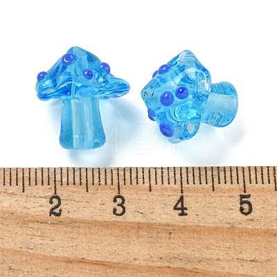 Handmade Bumpy Lampwork Beads LAMP-S067-01G-1