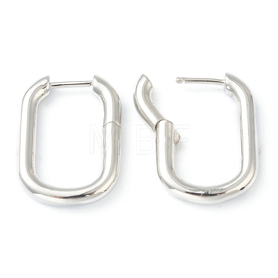 Brass Huggie Hoop Earrings EJEW-L234-027A-1