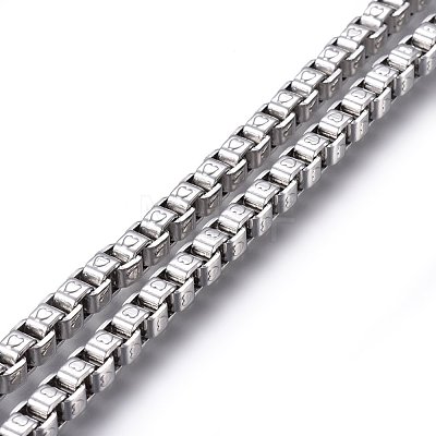 304 Stainless Steel Box Chains STAS-P219-06-1