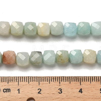 Natural Flower Amazonite Beads Strands G-H078-C05-01-1