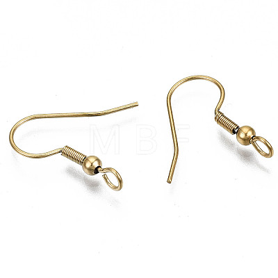 304 Stainless Steel Earring Hooks X-STAS-S111-003G-1