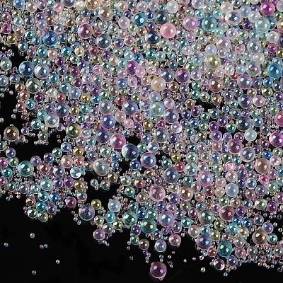 AB-Color Plated DIY 3D Nail Art Decoration Mini Glass Beads EGLA-TAC0001-02H-1