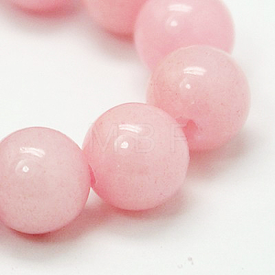 Natural Mashan Jade Round Beads Strands X-G-D263-8mm-XS02-1