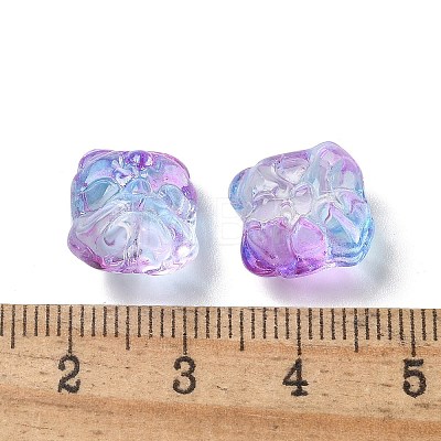 Baking Paint Transparent Glass Beads X1-GLAA-C035-01L-1