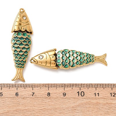 304 Stainless Steel Enamel Pendants STAS-Z193-13G-05A-1