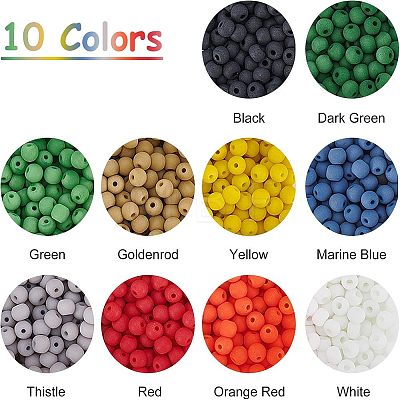 6/0 Frosted Colours & Transparent Glass Seed Beads SEED-FH0001-01A-1