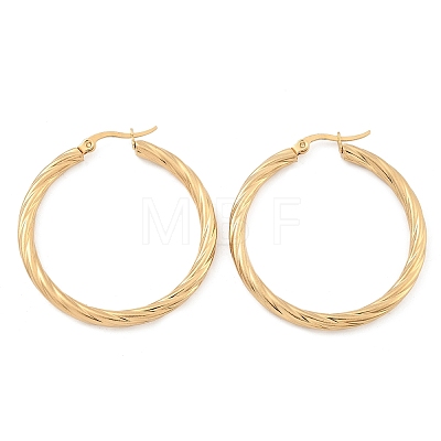 304 Stainless Steel Hoop Earrings X-EJEW-H322-17G-1