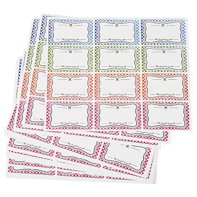 1Bag Paper Self-Adhesive Stickers DIY-TA0015-68-1