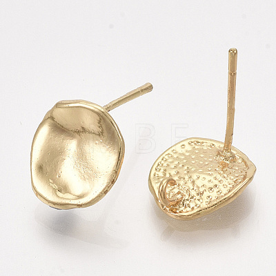 Brass Stud Earring Findings KK-S348-414-1