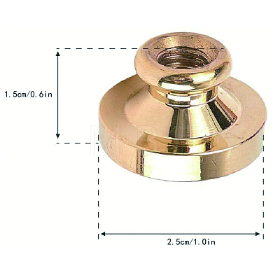Wax Seal Brass Stamp Head AJEW-WH0209-660-1