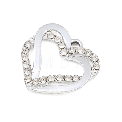 Alloy Rhinestone Pendants RB-CBA332B-04B-P-1