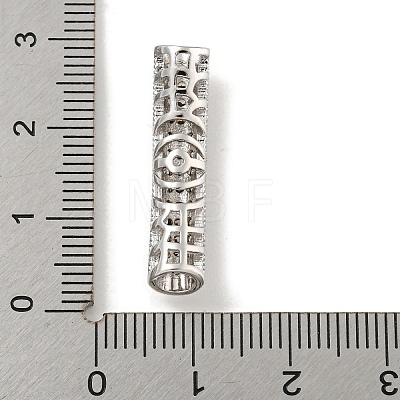 Brass Micro Pave Clear Cubic Zirconia Beads KK-G493-12P-01-1