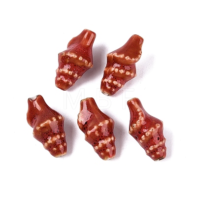 Vintage Handmade Porcelain Beads PORC-Q006-08F-1