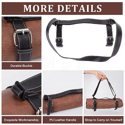PU Leather Blanket Strap AJEW-WH0042-95-1
