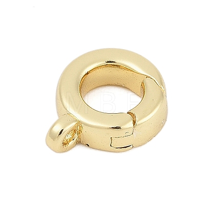 Brass Spring Gate Rings KK-G522-10G-1